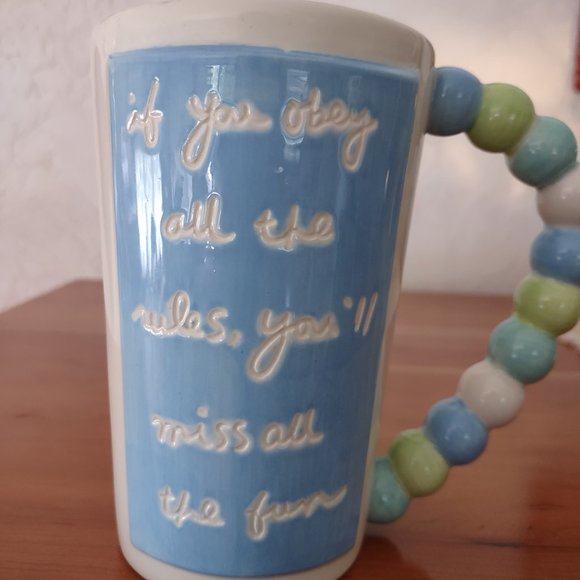 Cute Saying! Tall, Sandra Magsamen Mug in Pastel Colors - Picture 5 of 6